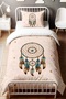 Cream Dream Catcher Patterned Single Baby Kids Bedding Set - 2