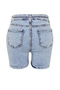 Açık Mavi Yüksek Bel Comofrt/Orta Esnek Straight Fit Büyük Beden Denim Şort TBBSS24AP00030 - 8