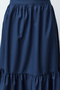 Indigo Flared Cotton Maxi Length Woven Skirt Twoss24Et00059 - 6