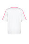Beyaz %100 Kalın Pamuklu Renk Bloklu Sloganlı Oversize/Geniş Kalıp Örme T-Shirt TWOSS24TS00132 - 8