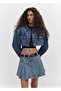 Crop denim jacket