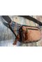 Unisex Ethnic Authentic Bohemian Daily Travel Waist Bag Multi-Pocket Water Resistant Brown - 2