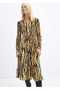 Patterned shirt dress