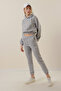 55397 Printed Tracksuit Set - Gray - 4
