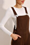 7024 Denim Overalls - Brown - 5