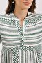 1975 ETHNIC PATTERN DRESS - Khaki - 3