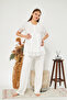 Ecru Women's Maternity and Maternity Pajamas Set 3 Pieces - 3