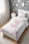 Silver Crowned Ballerina Patterned Single Baby Kids Bedding Set - 3