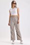 Women's Pleated Adjustable High Waist and Elastic Leg Parachute Pants - 3