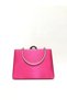 Fuchsia Color Satin Evening Dress Portfolio Clutch Women's Bag New Season - 6