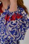 WOMEN'S SLEEVES ELASTIC BOHEM MARIN EMBROIDERY DETAIL SHIRT DRESS - 2