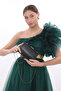 Black Color Evening Dress Portfolio Clutch Women Bag Handheld and Long Strap Use - 5