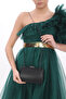 Black Color Evening Dress Portfolio Clutch Women Bag Handheld and Long Strap Use - 3