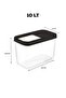2 Pieces 10 Liter Multibox Storage Container Box Sliding Lid Fma00766 - Black - 3