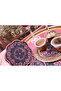منديل عرض دائري مطرز 6 قطع - 4