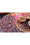 منديل عرض دائري مطرز 6 قطع - 3