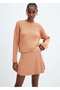 A-line Cut Ribbed Skirt - 7