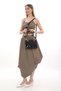 Black Color Shiny Patent Leather New Season Women's Bag with Gold Chain Strap and Plenty of Eyes - 7