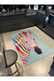 Multicolor Abstract Zebra Print Creative Modern Decorative Carpet 3635 - 3
