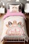 Pink Castle Princesses Patterned Single Baby Kids Bedding Set - 2
