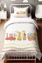 Musical Safari Train Patterned Single Baby Kids Bedding Set - 2