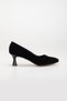 Women's 5 Cm Thin Heeled Stiletto and Bag Set - 7