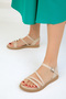 Beige Women's Sandals 18968 - 3