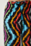 Women's Black Blue Patterned Flowing Viscose Palazzo Trousers EN00606 - 5