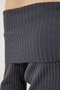 Woman Anthracite Madonna Collar Knit Sweater FN03180 - 5