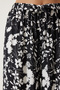 Women's Black Patterned Flowing Viscose Palazzo Trousers EN00606 - 4