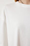 Women's Off-White Premium Crew Neck Oversize Knitted T-Shirt AH00160 - 6