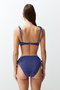 Lacivert Bağlamalı Balconette Kaplı Regular Yüksek Bel Bikini Takımı TBESS24BT00136 - 6