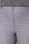 Gri Yüksek Bel Wide Leg/Geniş Paça Dokuma Kumaş Pantolon TBBAW24AR00032 - 4