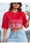 Crop CKOD-232913 Graphic Off-Shoulder Short - 4