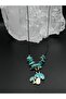 Certified Turquoise Natural Stone Design Necklace Mushroom Object Detailed AAA Quality
