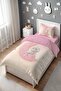 Princess on the Glowing Moon Patterned Single Baby Kids Bedding Set - 3