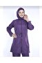 4 Piece Full Coverage Water Repellent Quick Drying Adjustable Zipper Hijab Swimsuit - 2