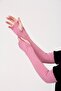 Finger Snap 45cm Lycra Combed Cotton Sleeve 1 Pair Pink