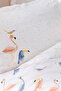 Nuala Baby Ranforce 100% Cotton Duvet Cover Set - Powder - 2