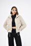 Women's Zippered Short Plush Coat