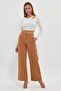 Finike Fabric Ribbed Wide Leg Palazzo Trousers - 5