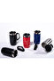 Double Layer Rubber Base 250ml Shiny Black Handle Stainless Steel Thermos Cup Mug Coffee - 6