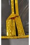 Coat-Tunic Clothes Cover, Clothes Protection and Carrying Storage, Edge Stripe Metallized GOLD Piping, 130x64 cm - 2