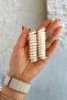 White 2-Piece Spring Spiral Buckle - 2