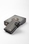 Khaki Leather Card Holder - Cengi Pakel, Black-Green, Model 2454 - 4