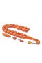 Orange Moire Barrel Cut Master Prayer Beads - Work System