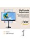 Metal, Height and Angle Adjustable Desktop Phone and Tablet Holder Portable Tablet, Phone Stand - 7