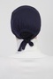 Practical Seamless Tied Non-Slip Hijab Bonnet-navy blue - 6