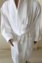 Hooded Cotton White Children's Bathrobe Age 9-10 - 3