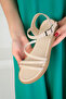 Beige Women's Sandals 18968 - 5